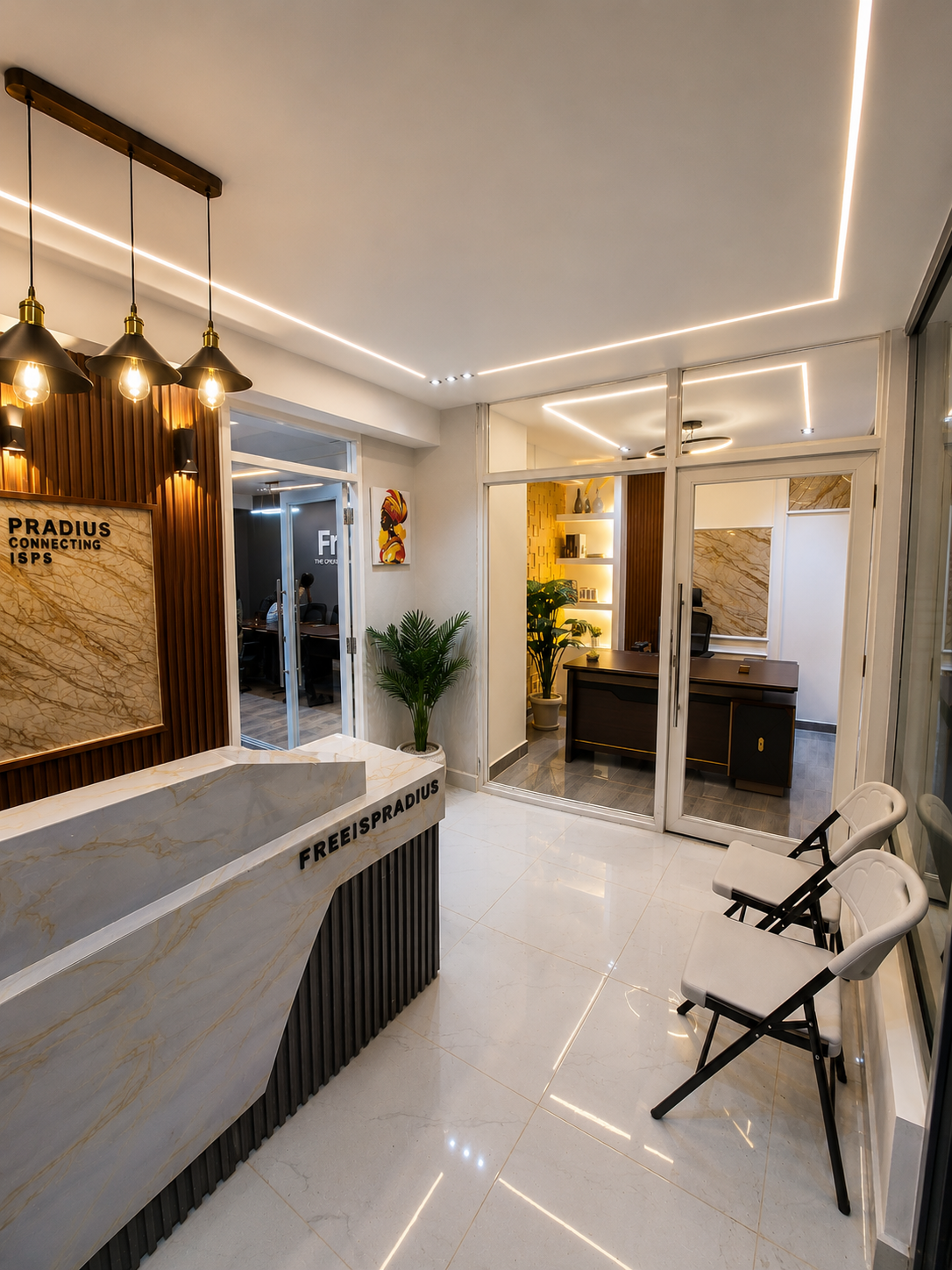 Hotspot office reception at Sagaas Centre